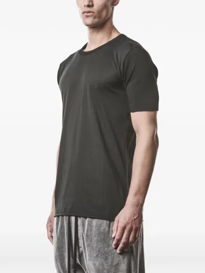Thom Krom Ribbed-panel T-shirt In Black