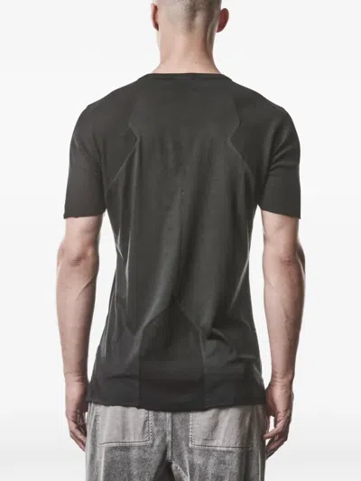 Thom Krom Ribbed-panel T-shirt In Black