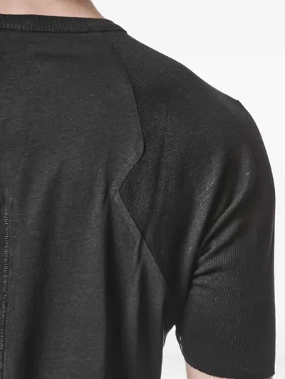 Thom Krom Ribbed-panel T-shirt In Black