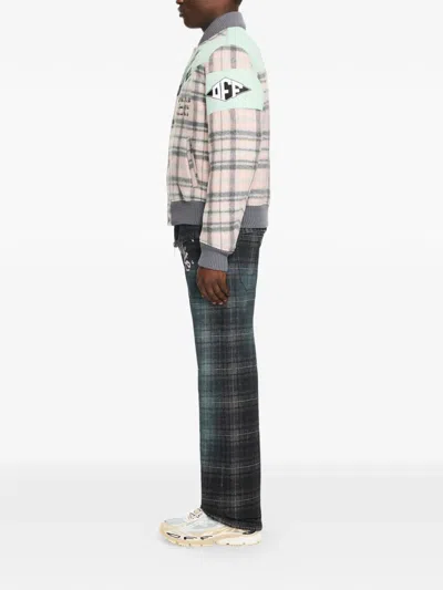 Off-white Royal Check Varsity Jacket In Multi