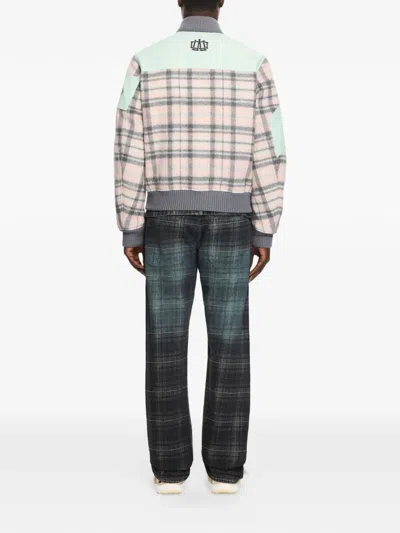 Off-white Royal Check Varsity Jacket In Multi