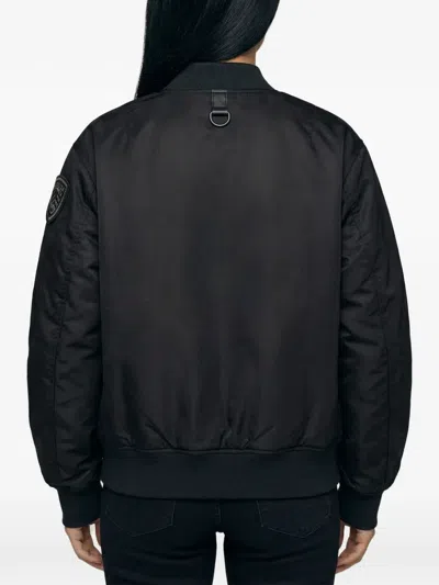 Blauer Zip Bomber Jacket In Black