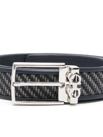 Ferragamo Woven Belt In Multi