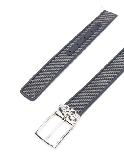 Ferragamo Woven Belt In Multi