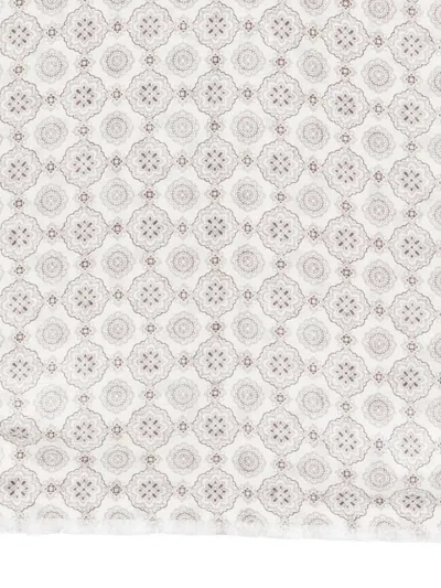 Dell'oglio Creta Geometric-patterned Scarf In Multi