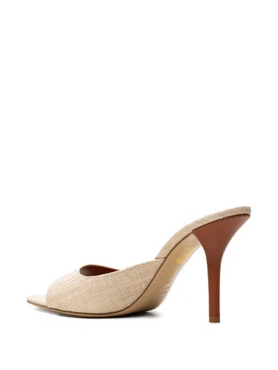 Gia Borghini Raffia Point-toe Sandals In Multi