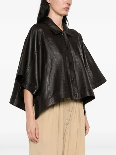 Bully Flap-pocket Jacket In Brown