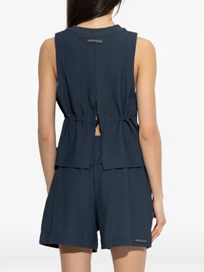 Rethinkit Studios Mesh Tank Top In Blue