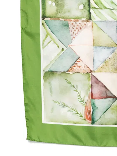 D'aniello Patterned Scarf In Multi