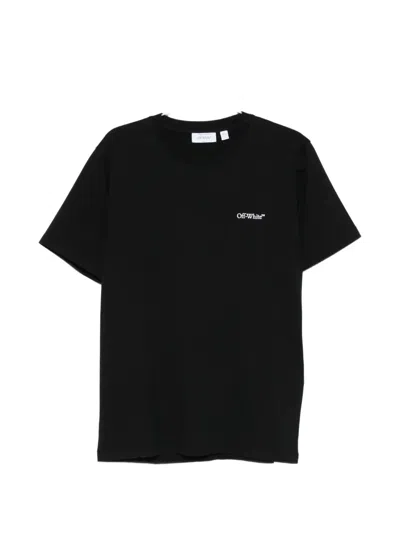 Off-white Slim Fit Scratch Arrow Graphic T-shirt In Black
