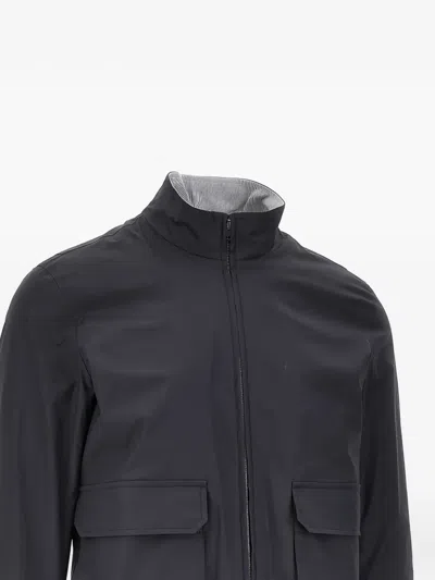 Herno Flap-pocket Bomber In Blue