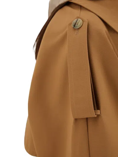 Herno Button Belted Jacket In Brown