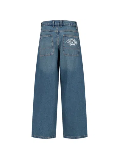 Dickies Logo Patch Jeans In Blue