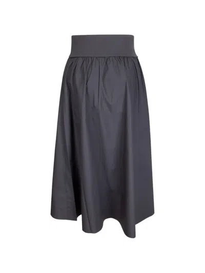 Samsoe & Samsoe Sathea Flared Skirt In Gray