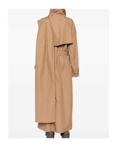 Entire Studios Belted Coat In Brown