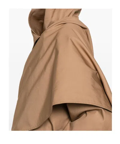 Entire Studios Belted Coat In Brown