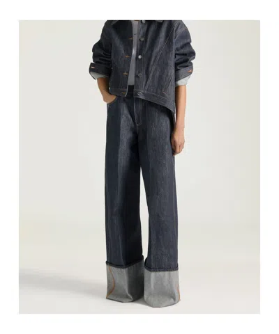 Givenchy Raw Denim Jeans In Blue