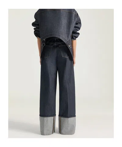 Givenchy Raw Denim Jeans In Blue