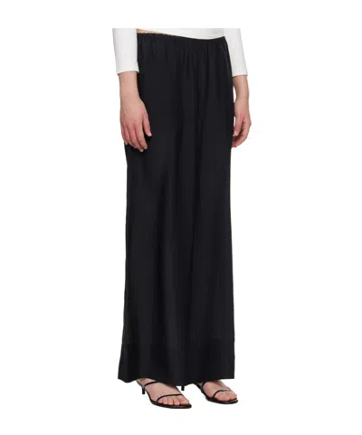 St Agni Elastic Waist Casual Pants In Black