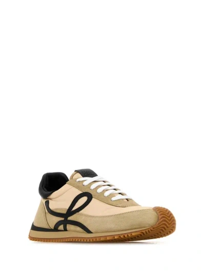 Loewe Flow Runner 2.0 Suede-trimmed Shell Sneakers In Neutral