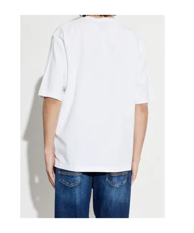 Dsquared2 Dsquared Men T-shirt With Logo Pocket In White