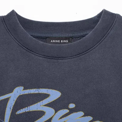 Anine Bing Vintage-inspired Graphic Eagle Sweatshirt In Blue
