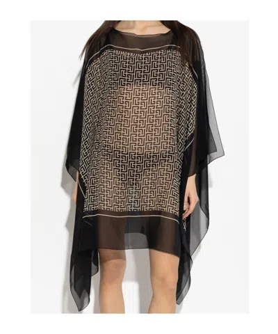Balmain Patterned Top In Black