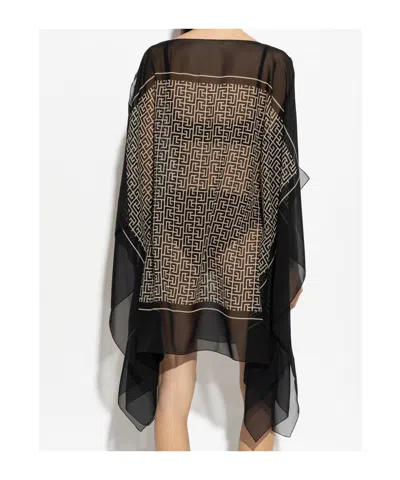 Balmain Patterned Top In Black