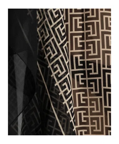 Balmain Patterned Top In Black