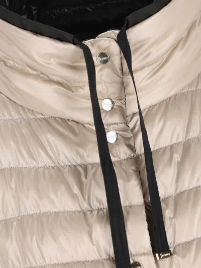 Herno High Collar Down Jacket In Black