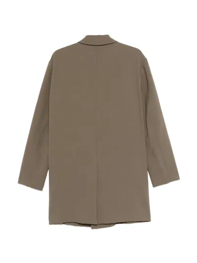 Montecore Buttoned Pocket Coat In Brown