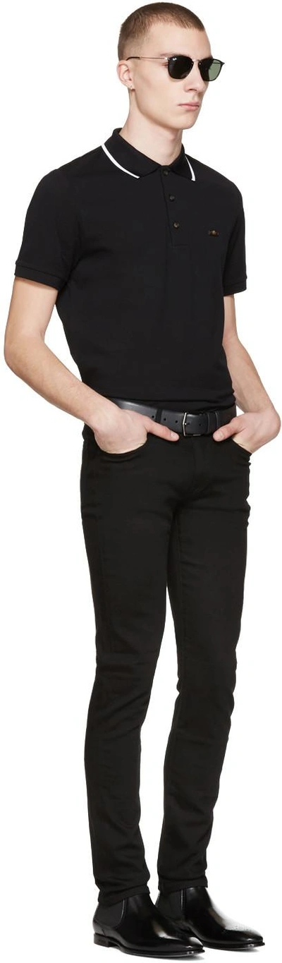 Shop Burberry Black Slim Jeans