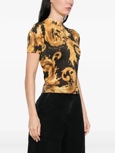 Versace Jeans Couture Baroque-print T-shirt In Multi