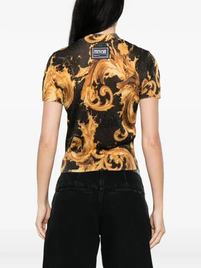 Versace Jeans Couture Baroque-print T-shirt In Multi