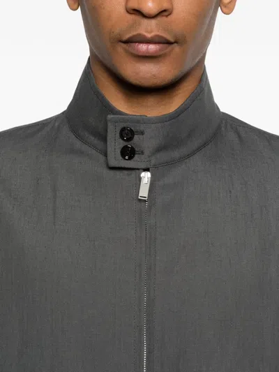 Lardini Zip Collar Jacket In Multi