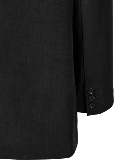 Tomboy Back Slit Jacket In Black