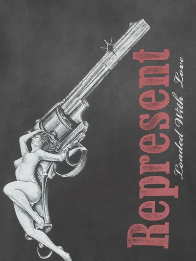 Represent Print T-shirt In Black