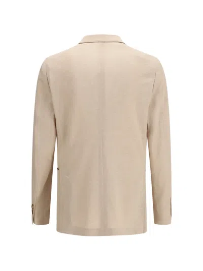 Lardini Double-breasted Patch-pocket Blazer In Multi