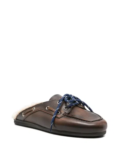 Posa Lace-up Mules In Multi