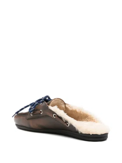 Posa Lace-up Mules In Multi