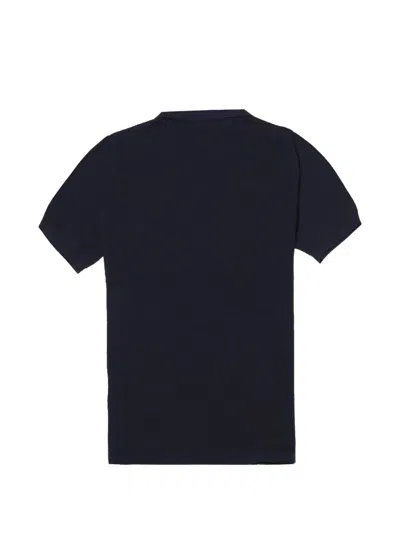 Mc2 Saint Barth Collar T-shirt In Blue