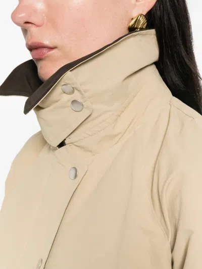 La Piscine Collared Jacket In Brown