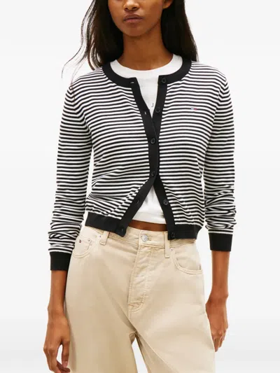 Tommy Hilfiger Lightweight Stripe Cardigan In Multi