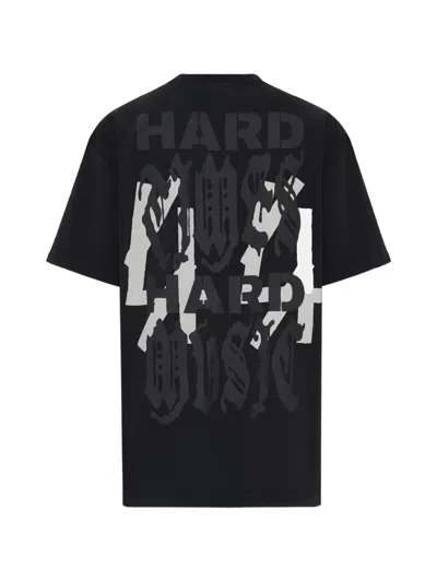 44 Label Group Hard Music Printed T-shirt In Black
