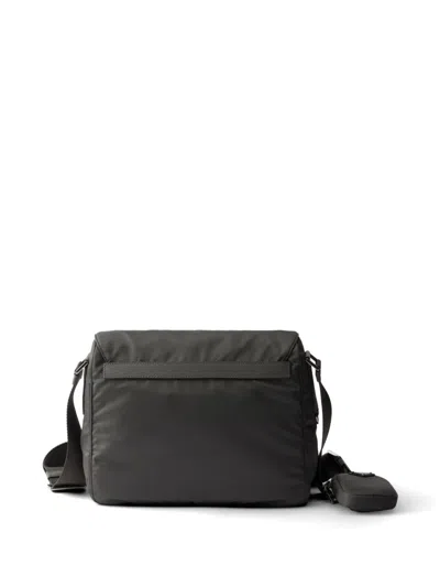 Prada Re-nylon Shoulder Bag In Black