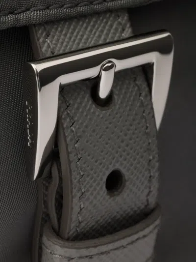 Prada Re-nylon Shoulder Bag In Black