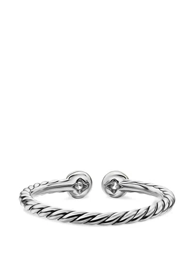 David Yurman Cable Open Round Ring In Silver