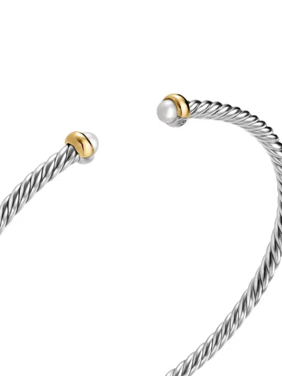 David Yurman Micro Cable Flex® Bracelet In Silver