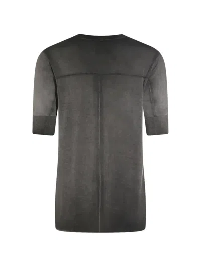 Thom Krom Ribbed Panel T-shirt In Gray