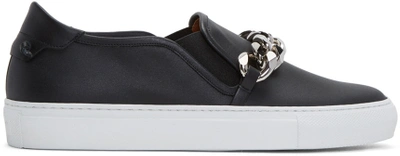 Givenchy Black Chain Skate Slip-on Sneakers